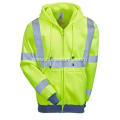 Men's High Visibility Hooded Sweatshirt Jacket